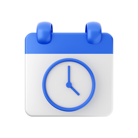 Date Time  3D Icon