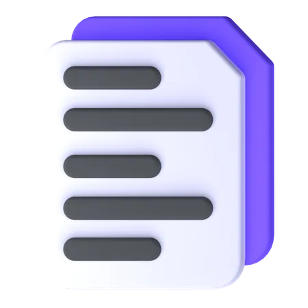 Datei  3D Icon