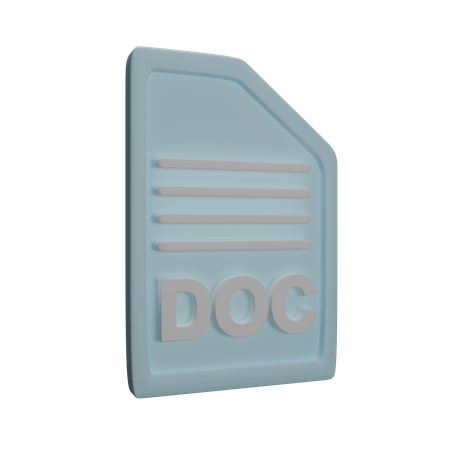 Datei doc  3D Icon