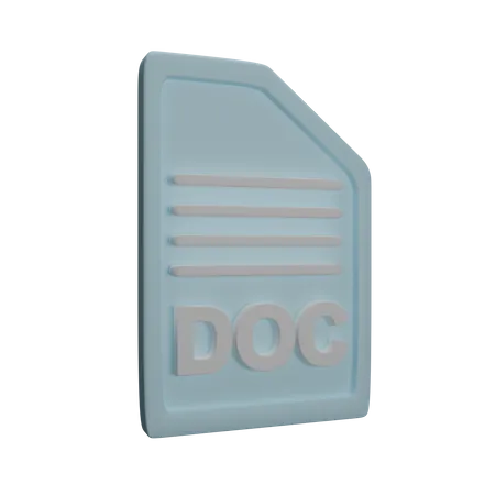 Datei doc  3D Icon