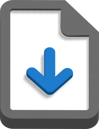 Datei download  3D Icon