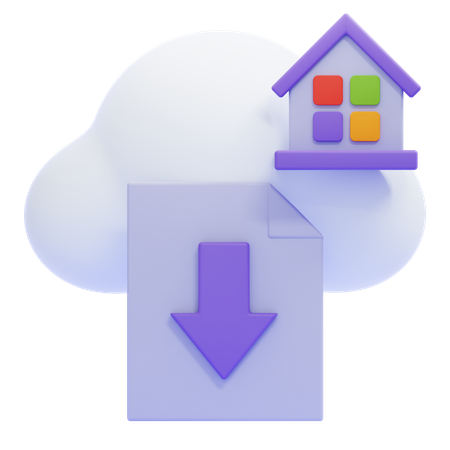 Datei download  3D Icon