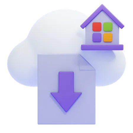 Datei download  3D Icon