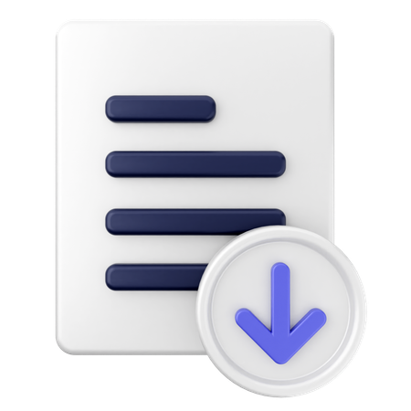 Datei download  3D Icon