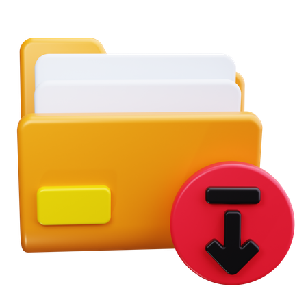 Datei download  3D Icon