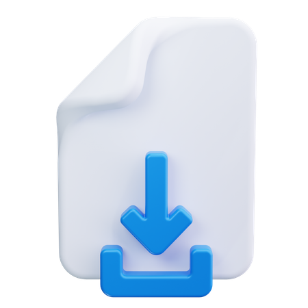 Datei download  3D Icon