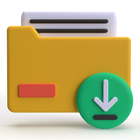 Datei download  3D Icon