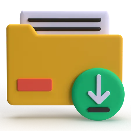 Datei download  3D Icon