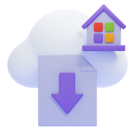 Datei download  3D Icon
