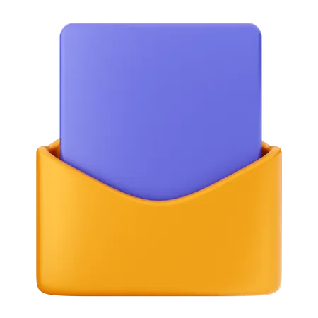 Datei E-Mail Nachricht  3D Icon