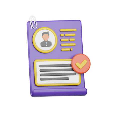 Datei genehmigt  3D Icon