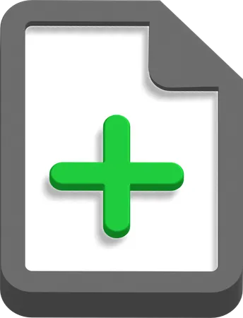 Datei hinzufügen  3D Icon