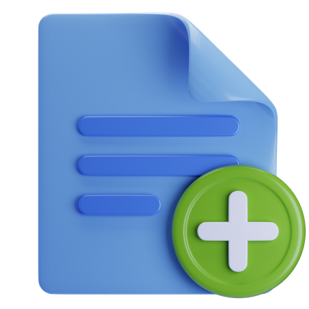 Datei hinzufügen  3D Icon