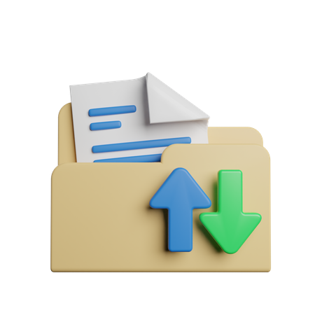 Datei hochladen herunterladen  3D Icon