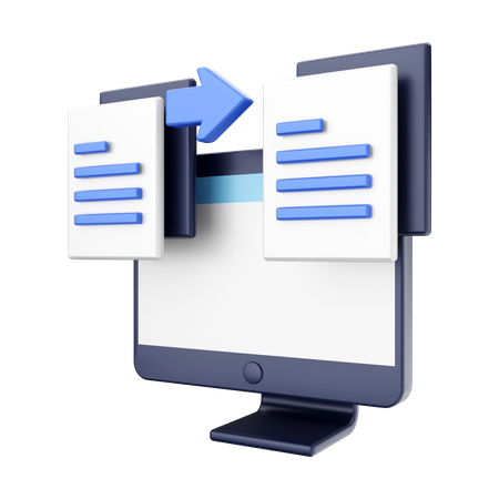 Datei kopieren  3D Icon