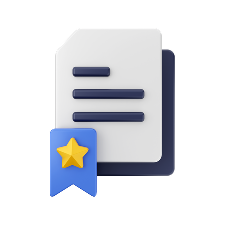 Datei Lesezeichen  3D Icon