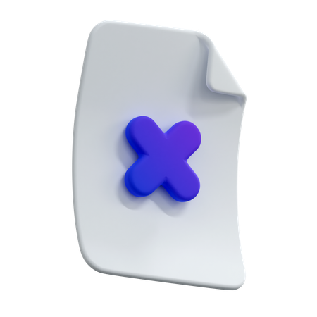 Datei löschen  3D Icon