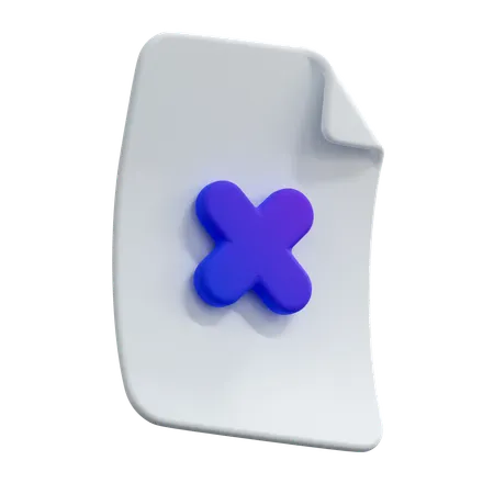 Datei löschen  3D Icon