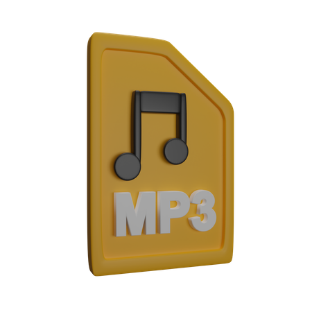 Datei mp  3D Icon