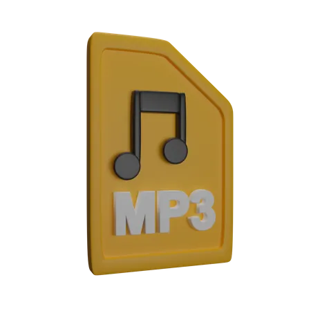 Datei mp  3D Icon