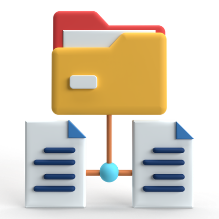 Dateiorganisation  3D Icon