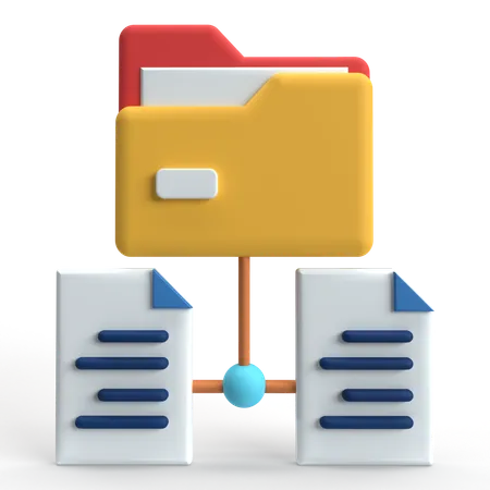 Dateiorganisation  3D Icon