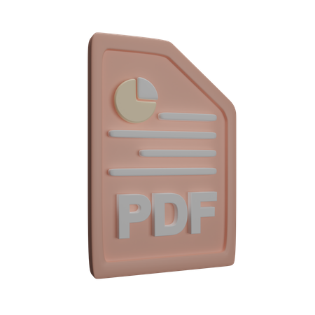 Datei pdf  3D Icon