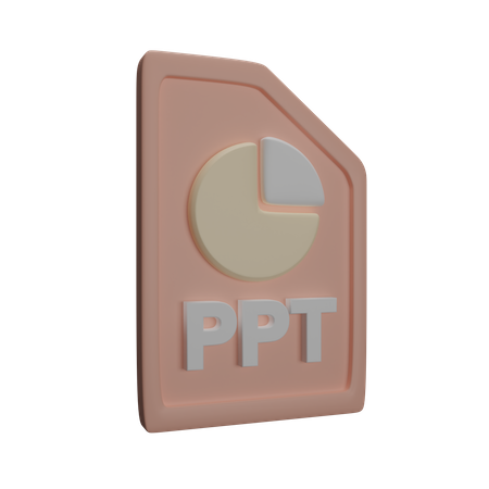 Ppt-Datei  3D Icon