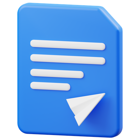 Datei senden  3D Icon