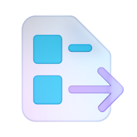 Datei senden  3D Icon
