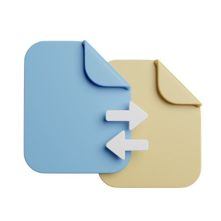 Datei Übertragung  3D Icon