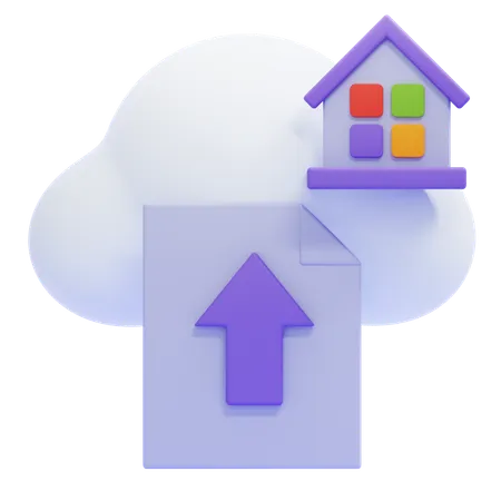 Datei-Upload  3D Icon