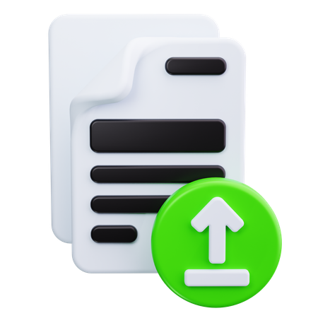 Datei-Upload  3D Icon