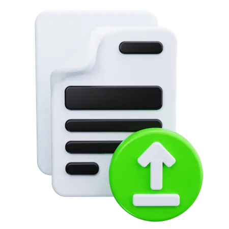 Datei-Upload  3D Icon