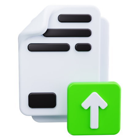 Datei-Upload  3D Icon