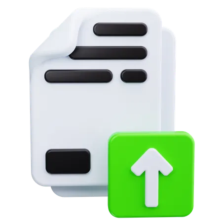 Datei-Upload  3D Icon