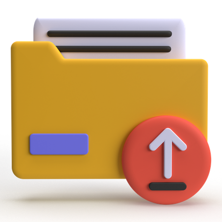 Datei-Upload  3D Icon