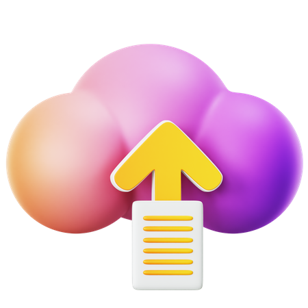 Datei-Upload  3D Icon