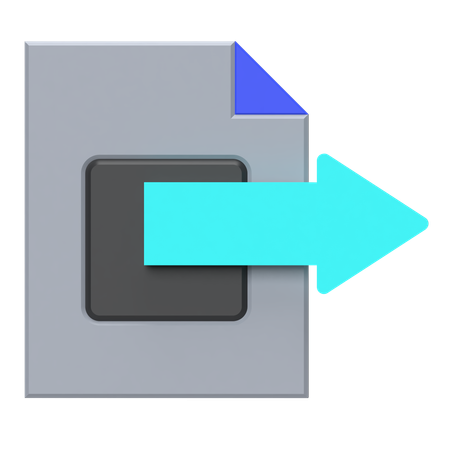 Datei weiterleiten  3D Icon