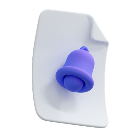 Dateibenachrichtigung  3D Icon