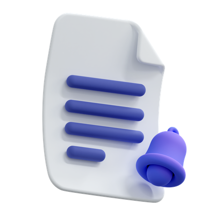 Dateibenachrichtigung  3D Icon