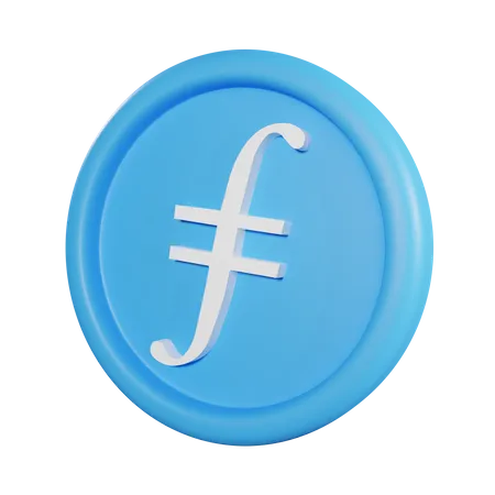 Filecoin-Münze  3D Icon