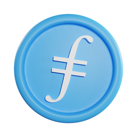 Filecoin-Münze  3D Icon