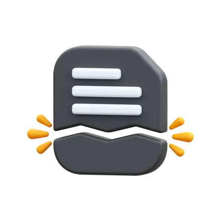 Dateifehler  3D Icon