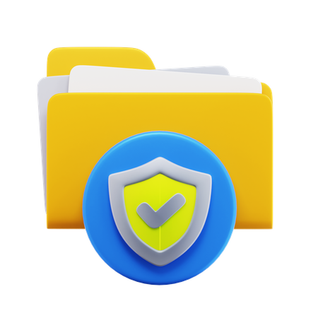 Dateimanager-Sicherheit  3D Icon
