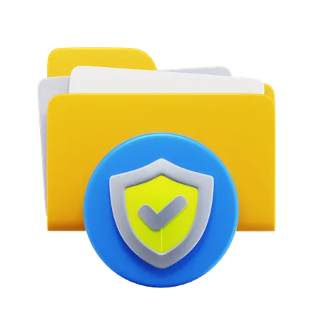 Dateimanager-Sicherheit  3D Icon
