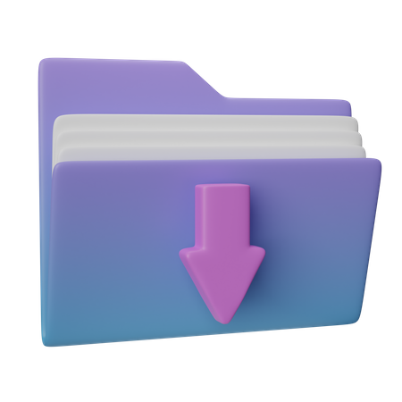 Dateiordner herunterladen  3D Icon
