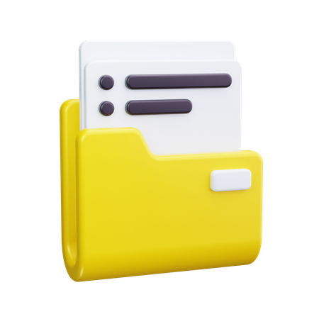Dateiorganisation  3D Icon