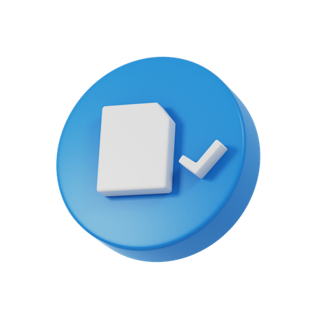 Dateiprüfung  3D Icon