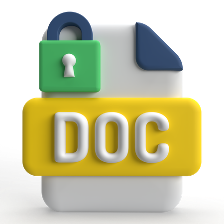 Dateisicherheit  3D Icon